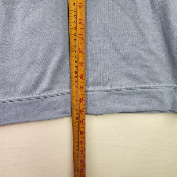 Walter Hagen Mens Small 1/4 Zip Sweatshirt Blue Heather Golf Preppy - Picture 10 of 11